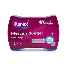 2 Adet Parex Mercan Sünger 2'li Çok Renkli
