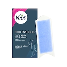 Veet Professional Sir Ağda Bandı Bacak Ve Vücut Bölgesi Hassas Ciltler İçin 20'li 10