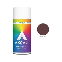 Akçalı Tampon Sprey Boya 400 Ml/ Bordo 321 000 Parlak Vernik