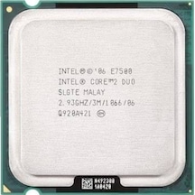 Intel Core 2 Duo E7500 2.93 GHz LGA775 3 MB Cache 65 W İşlemci Tray