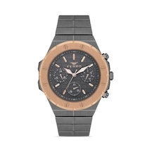 Ferro Gri Çelik Kordon Erkek Kol Saati Fm43002a-v2 Gri - Rose Gold