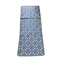 Katlanır Yer Yatağı Ve Tek Kişilik Sünger Katlanır Minder Yatak 70x180 Cm 6 Cm-mavi Ekose