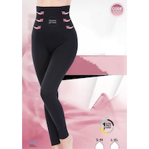 Form Angel Siyah Yüksek Bel Korse Taytsyh/Ten S/M Siyah - Ten