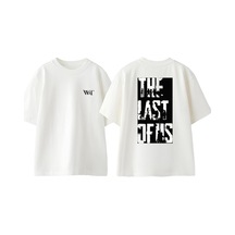 Thewert The Last Of Us 2 Tasarım Sırt Baskılı Pamuk Beyaz Oversize T-shirt