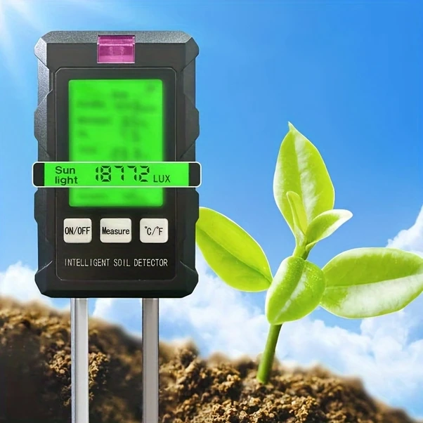 Willowhaven Siyah 6 Lı 1 Arada Dijital Toprak Nem Ölçer - Sıcaklık, Nem, Ph Ve Işık Ölçümü