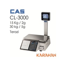Cas Cl 3000 Karekod Barkod Terazi 15 Kg