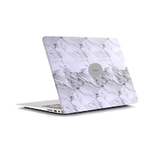 Macbook Air M1 Kılıfı A2337 Uyumlu 13 İnç Premium Deri Kaplama Mermer Desenli Hard Case A2179 A1932 Sert Koruyucu Kapak Çizilme Ve Darbe Koruma Kılıfı