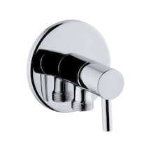 Karen Banyo Angle Valve Glayor Taharet Musluğu, Krom, Cisa 44564 beyaz