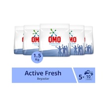 Omo Active Fresh Beyazlar için Toz Çamaşır Deterjanı 5 x 1500 G