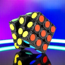 Fosforlu 3x3 Magıc Cube 3x3 Zeka Küpü 3x3 Yeni Nesil Akıl Oyunları Yuvarlak Desenli Karne Hediyesi
