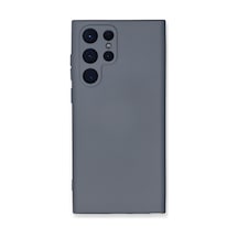 Samsung Galaxy Uyumlu S24 Ultra Kılıf Nano İçi Kadife Silikon - Gri Bzsxx00 1