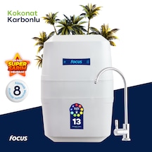 Focus 13 Aşama Süper Membran 12L Çelik Tank Su Arıtma Cihazı