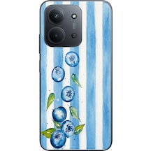 Redmi 15c Uyumlu Yaban Mersinleri Baskılı Silikon Kılıf Renkli
