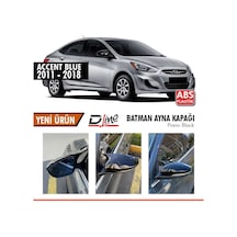 Hyundai Accent Blue Yarasa Ayna Kapağı Piano Black Parlak Siyah
