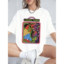 Noıssey Urban Pop Graphic Kadın Tişört Koleksiyonukod 5132 Beyaz1