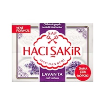 Hacı Şakir Banyo Sabunu 4 150 G Lavanta - Geleneksel Beyaz Sabun 8'li Avantaj Paketi - 8 Adet Tarı