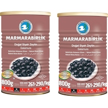 Marmarabirlik Doğal Salamura Zeytin 800 Gr Teneke M Boy 261-290 X 2 Adet