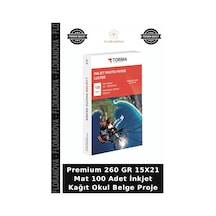 Premium 260 Gr 15x21 Mat 100 Adet İnkjet Kağıt Okul Belge Proje