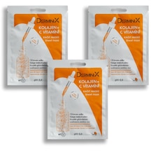 Derminix Kolajen + C Vitamini Kağıt Maske 3'lü