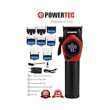 Tr-5100 Profesyonel Saç Tıraş Makinesi 9000 Rpm Dijital Ekran 5000 Mah Li-ion Batarya Şarjlı Berber Tipi Clipper