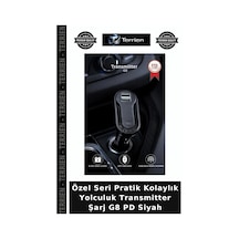 Özel Seri Pratik Kolaylık Yolculuk Transmitter Şarj G8 Pd Siyah