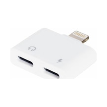 Shopzum Pm-18853 Iphone Şarj Ve Kulaklık Çoklayıcı Çevirici Adaptör Jack Shopzum