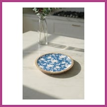 Gees Global Mango Agacı Pasta Tabağı & Sunum Tabağı 20 Cm Desenli Gbzs Çok Renkli