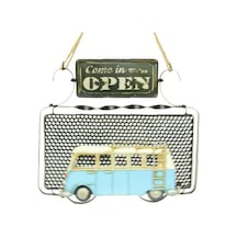 Dekoratif Metal Kapı Yazısı Minibüs Dekorlu Vintage Hediyelik