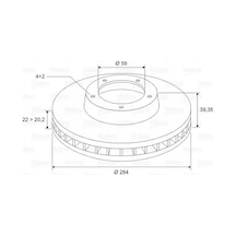 Fren Disk - Alfa Romeo 145, 155, Punto, Tipo, Coupe, Multipla, Egea - Valeo-186297