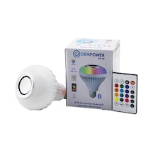 2ın1-kumandalı Rgb Led Ampul - Bluetooth Hoparlör Müzik Çalar Led-7w - Hoparlör-3w 4434