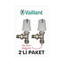 Vaillant Pex Köşe Termostatik Radyatör Vanası