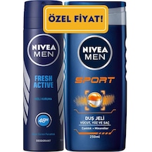 Nivea Fresh Active Deodorant Sprey 150 ML + Nivea Duş Jeli Sport 250 ML