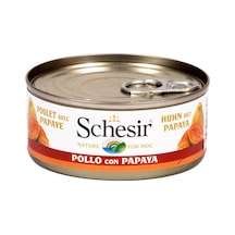 Schesir Tavuklu ve Papayalı Konserve Yetişkin Köpek Maması 6 x 150 G