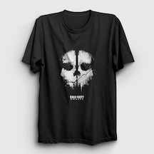 Presmono Unisex Ghosts Call Of Duty T-shirt Siyah