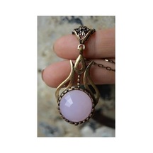 Stoneage Pembe Kuvars Bronz Bayan Kolye Diğer