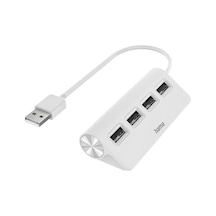 Usb Hub, 4 Ports, Usb 2.0, 480 Mbit/s, Beyaz