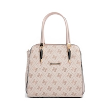 Silver & Polo Silver Polo Pembe - Pudra Monogram Kadın El Çantası Sp1136