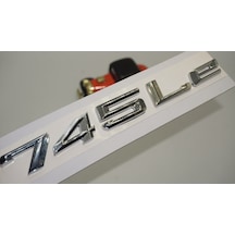 Bmw 745Le Bagaj Krom Metal 3M 3D Yazı Logo