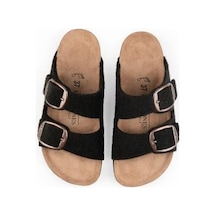 Verona Kış Keçeli Tokalı Terlik 001