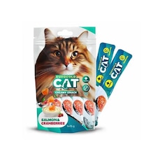 Euro Gold Cat Somon Balığı Ve Kızılcık Aromalı Sıvı Kedi Ödülü 5x15gr
