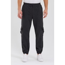 Quhox Erkek 3 İplik Jogger Eşofman Altı Antrasit