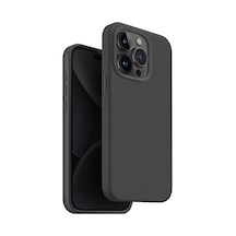 Apple Uyumlu iPhone 15 Pro Uyumlu Kılıf Lino Hue Serisi Magsafe Özellik Magclick Hibrit Silikon Silicore Grey