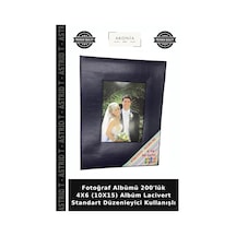 Fotoğraf Albümü 200'lük 4x6 10x15 Albüm Lacivert Standart Düzenleyici Kullanışlı