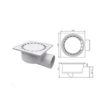 Büyük Çamur Yer Süzgeci 25x25 100 Lük Yandan Çıkışlı