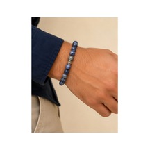 Leyan Doğal Taş Sodalit 8 Mm 21 Cm Bileklik Lacivert Lacivert
