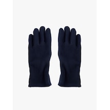 Koton Polar Eldiven Manşetleri Lastik Detaylı Lacivert 6wam50012aa Lacivert