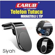 Telefon Tutucu Izgaraya Geçme (Mıknatıslı) (Siyah)