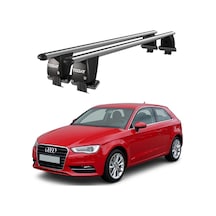 Royal Audi A3 2013-2020 Uyumlu Gri Kilitli Ara Atkı Port Bagaj Tavan Barı