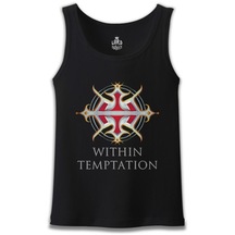 Within Temptation - Logo Siyah Erkek Atlet