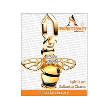 Işıltılı Arı Sallantılı Charm Gümüş